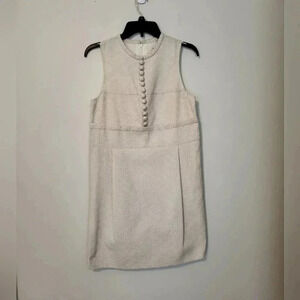 See By Chloe Textured Sleeveless Lined Babydoll Shift Mini Dress(4)